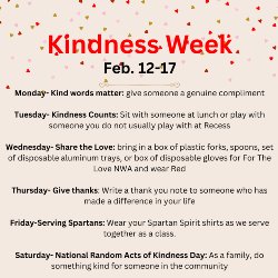 Wednesday- Wear Red Students may wear red if the bring one of the following items for the non-profit For The Love NWA  box of plastic forks box of plastic spoons box of disposable gloves set of disposable aluminum trays